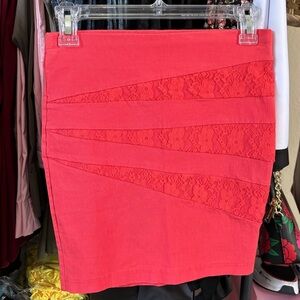 Pink Charlotte Russe Pencil Skirt. Size M